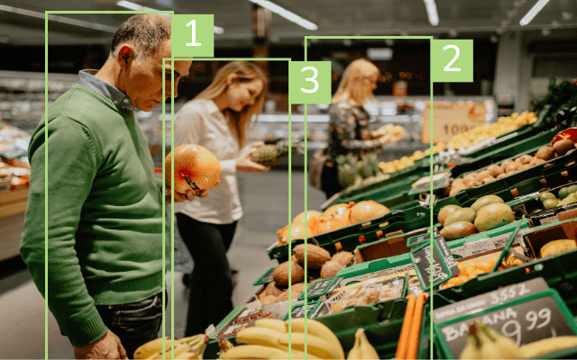 Dashboard de analítica retail de Vaelsys LATAM: conteo de personas, mapas de calor y gestión de filas